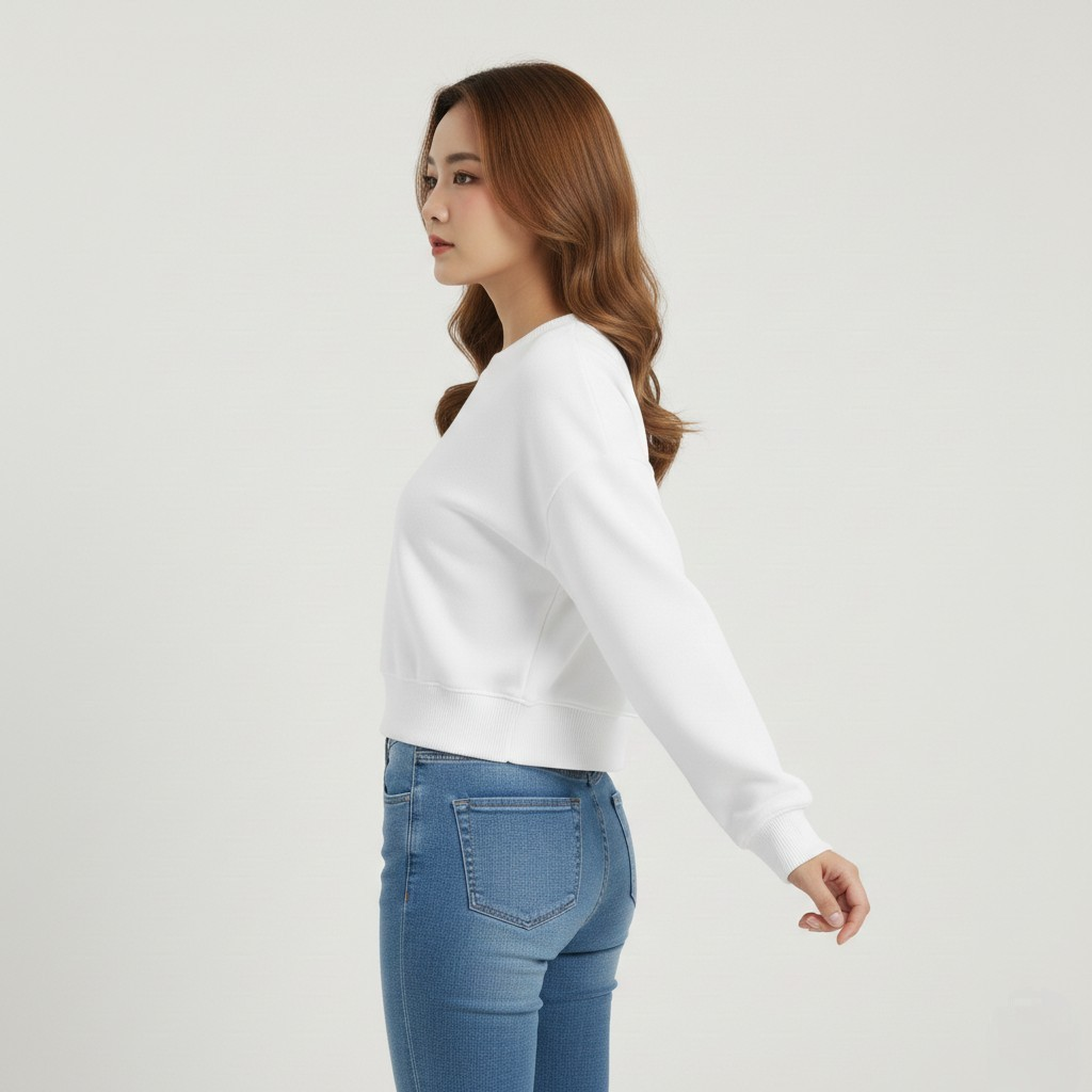 DRAVOX Women’s Knit Sweatshirt with Puff Print