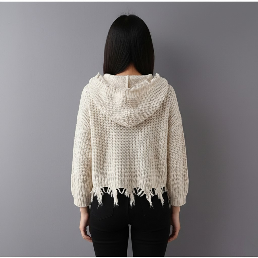 DRAVOX Premium Knitted Hoodie for Women