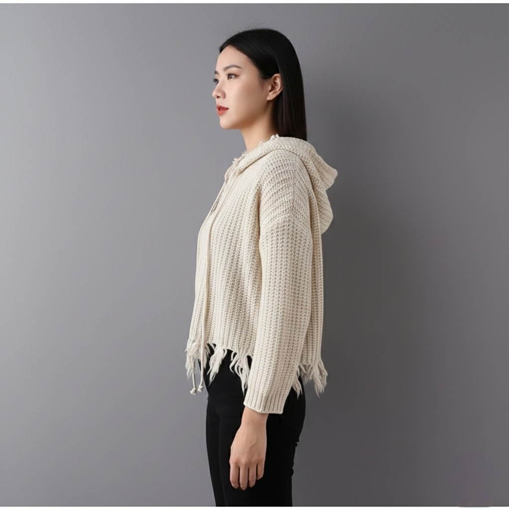 DRAVOX Premium Knitted Hoodie for Women