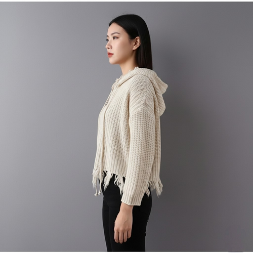 DRAVOX Premium Knitted Hoodie for Women