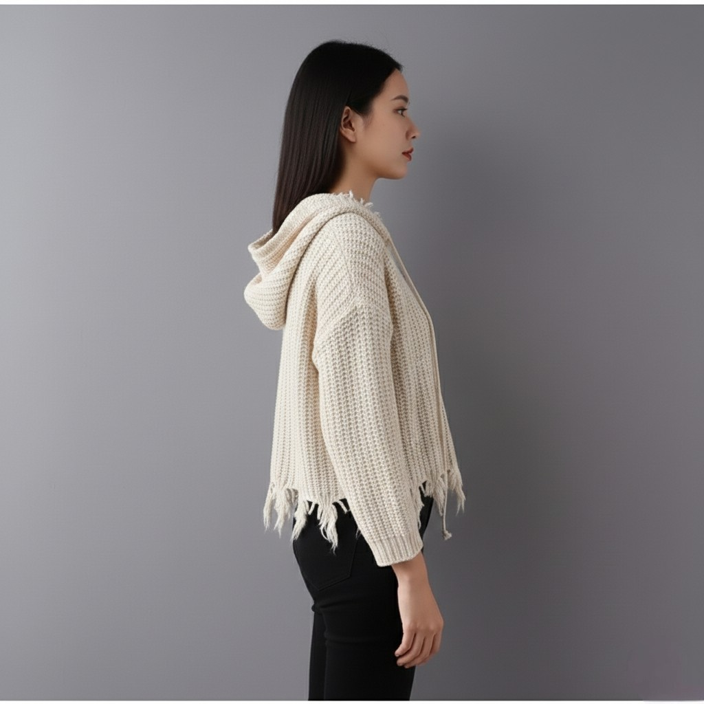 DRAVOX Premium Knitted Hoodie for Women