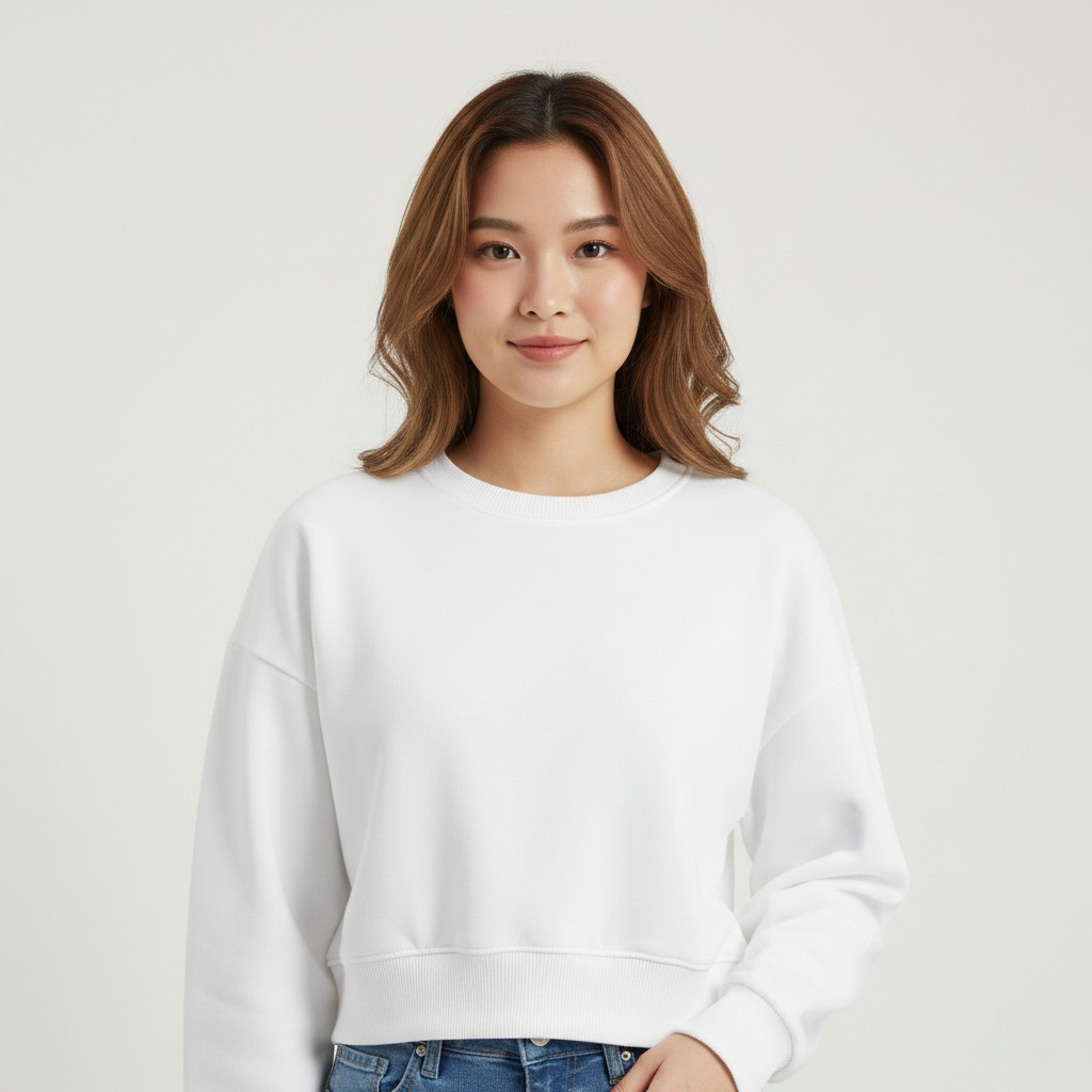 DRAVOX Women’s Knit Sweatshirt with Puff Print